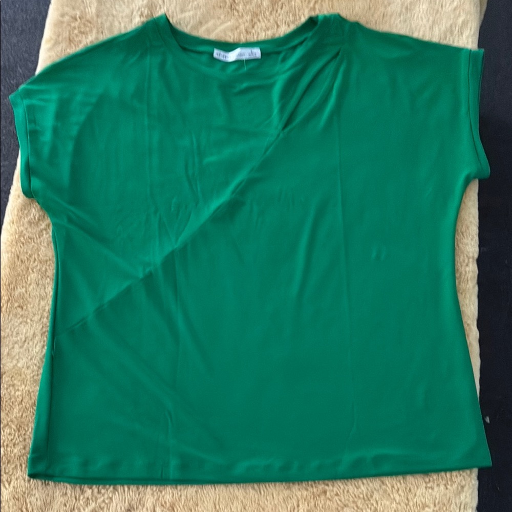 DNA Couture Green Dolman Sleeve Boxy T-Shirt